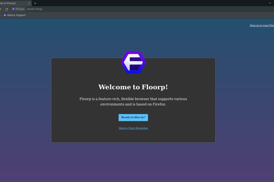 Floorp browser