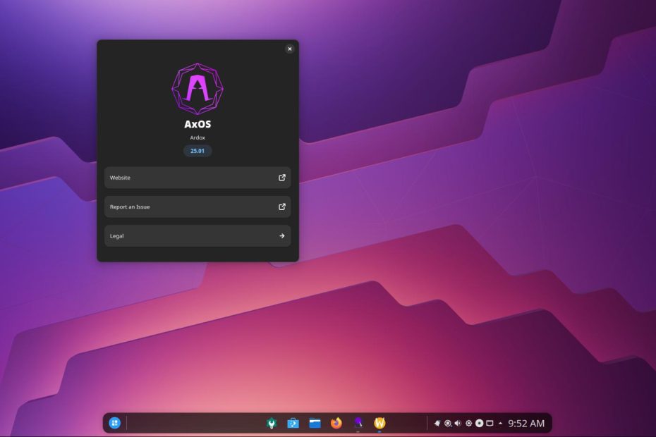 axos arch based linux