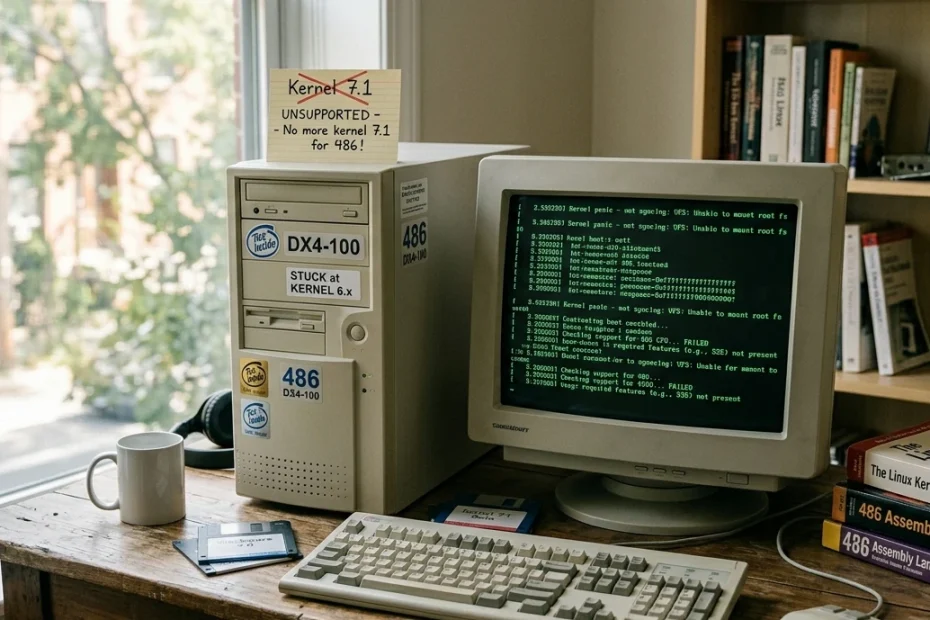Linux i486 Support Removed in Kernel 7.1