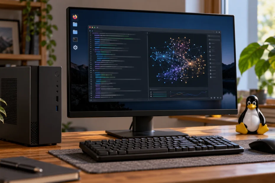 Local AI on Linux running on a desktop PC with 16GB RAM