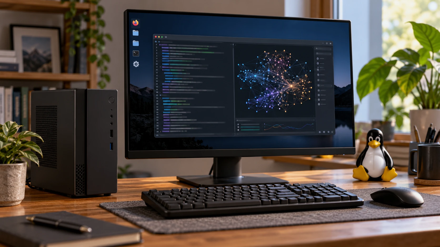 Local AI on Linux running on a desktop PC with 16GB RAM